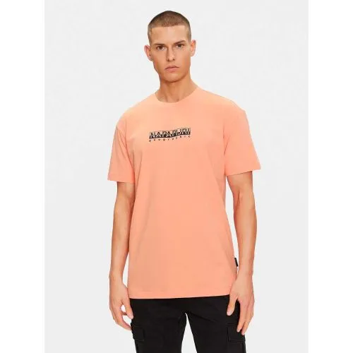 Napapijri Mens Pink Salmon S-Box T-Shirt
