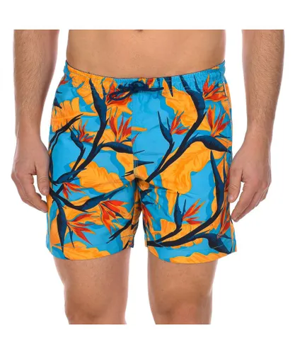 Napapijri Mens Vail Long Swimsuit with mesh inner lining NP0A4F7K men - Multicolour Polyamide