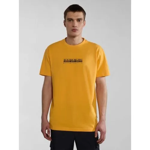Napapijri Mens Yellow Kumquat S-Box T-Shirt