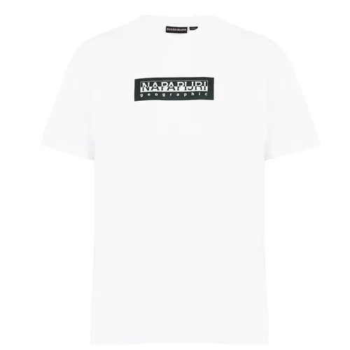 Napapijri Small Box Logo Short Sleeve T Shirt - White
