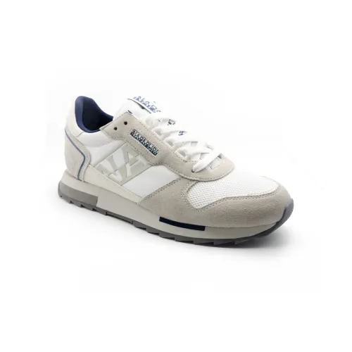 Napapijri , White Leather Sneakers S3Virtus02/Nym ,White male, Sizes: