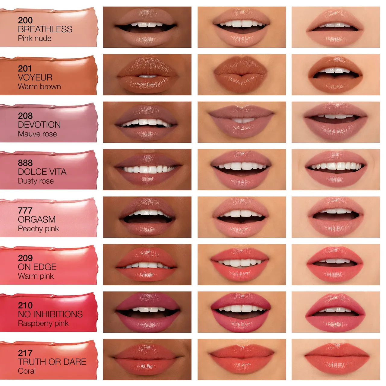 NARS Afterglow Sensual Shine Lipstick 1.5g (Various Shades) - Voyeur
