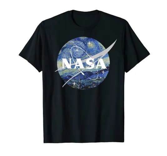 NASA Starry Night Classic Chevron Logo Premium T-Shirt