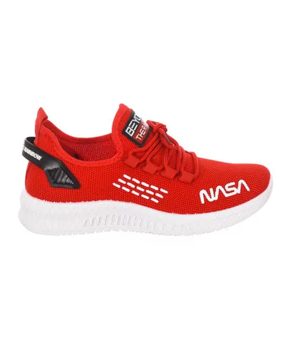 NASA Womenss high-top lace-up style sports shoes CSK2035 - Red