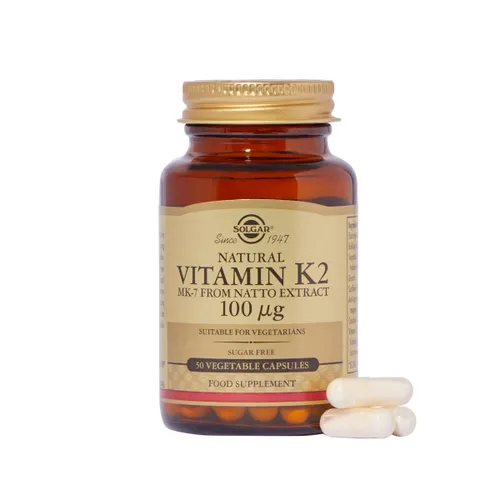 Natural Vitamin K2 (MK7) 100 µg  Vegetable Capsules