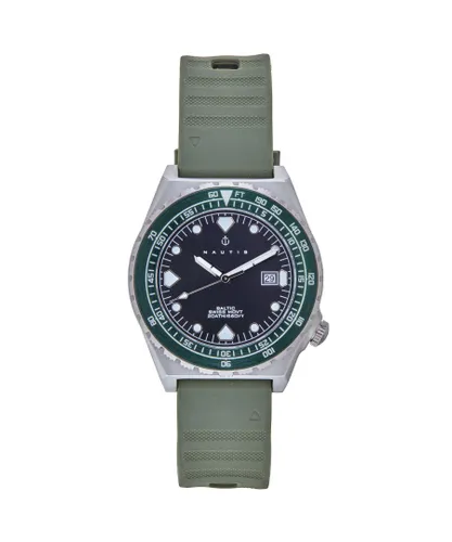 Nautis Mens Baltic Strap Watch w/Date - Green Stainless Steel - One Size