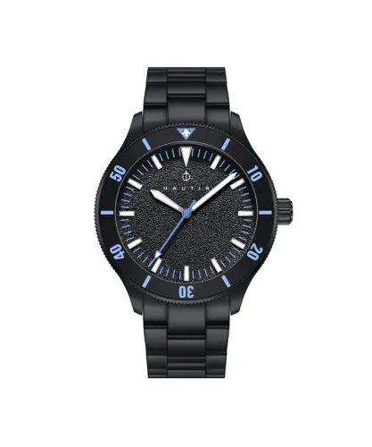 Nautis Mens Deacon Bracelet Watch - Blue Stainless Steel - One Size