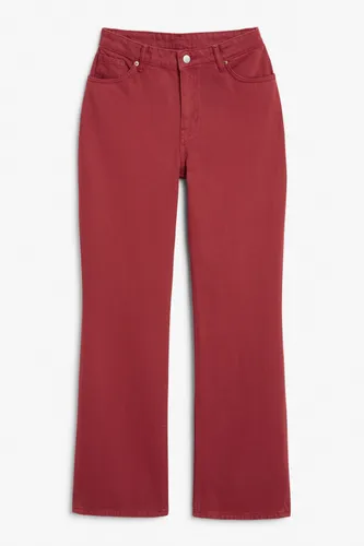 Nea high waist bootcut jeans - Red