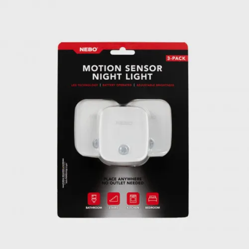 Nebo Led Motion Sensor Night Light (3 Pack), SENSOR