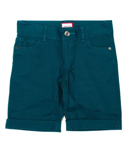 Neck & Boys Bermuda shorts with adjustable elastic waistband 17I14001 boy - Green