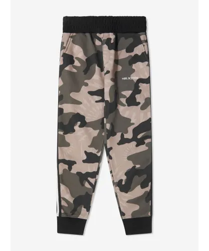 Neil Barrett Boys Camouflage Print Sweatpants - Black