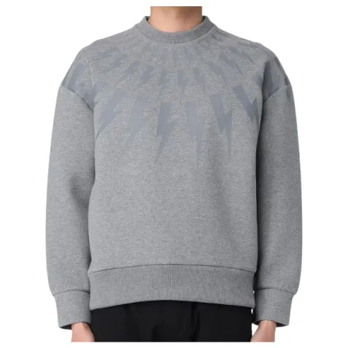 Neil Barrett , Grey Sweater Collection ,Gray male, Sizes: