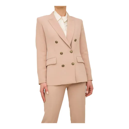 Nenette , Cady Blazer Jacket in Cipria ,Pink female, Sizes: