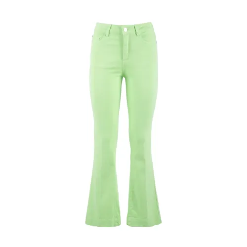 Nenette , Wide Trousers ,Green female, Sizes: