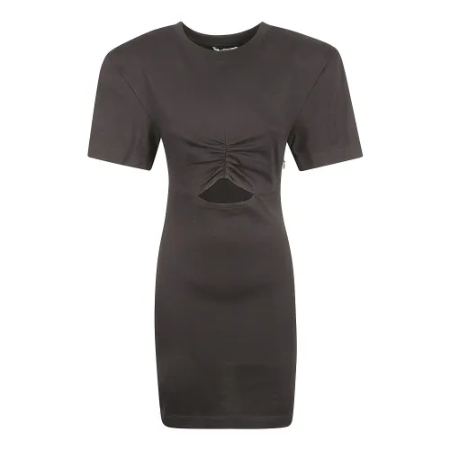 Nensi Dojaka , Black Cotton Cut-Out Dress ,Black female, Sizes: