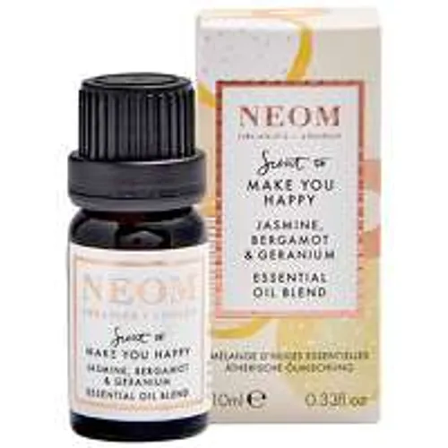 Neom Organics London Scent To Make You Happy Jasmine and Bergamot and Geranium Essential Oil Blend 10ml
