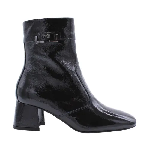 Nerogiardini , Ankle Boots ,Black female, Sizes: