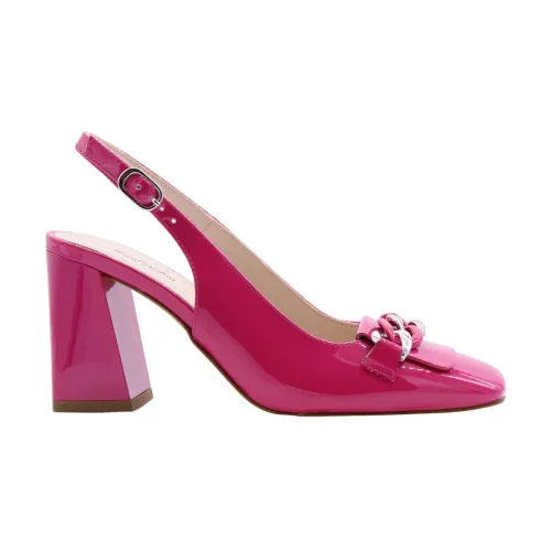 Nerogiardini , Bellamy Slingback Shoes ,Pink female, Sizes: