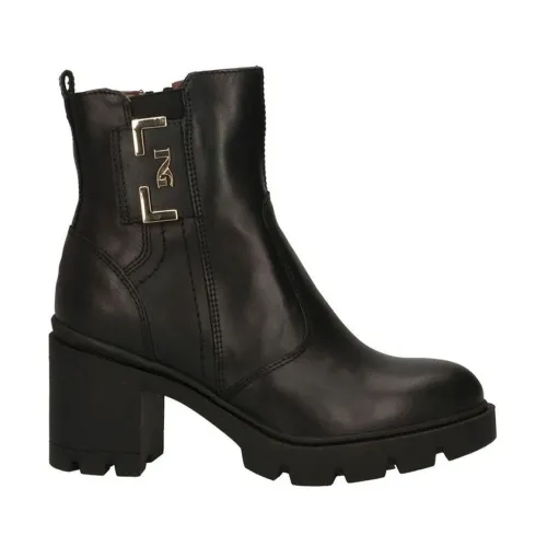 Nerogiardini , Black Ankle Boots for Women ,Black female, Sizes: