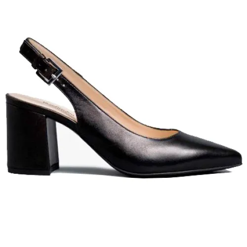 Nerogiardini , Black Slingback Décolleté Shoes ,Black female, Sizes: