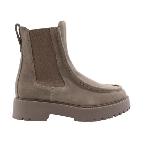 Nerogiardini , Chelsea Boots ,Beige female, Sizes: