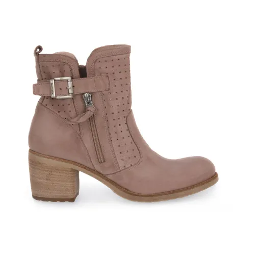 Nerogiardini , Heeled Boots ,Pink female, Sizes: