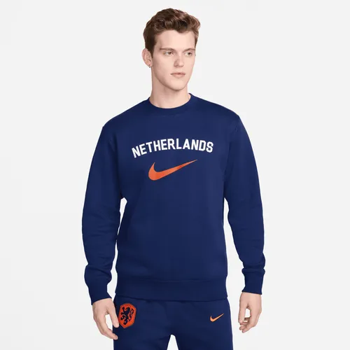 Netherlands Club Fleece Men's Crew-Neck Sweatshirt - Blue - Polyester