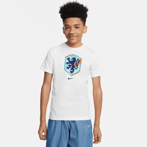 Netherlands Older Kids' Nike Football T-Shirt - White - Cotton