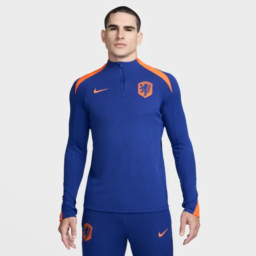 Netherlands Strike Elite Men's Nike Dri-FIT ADV Football Knit Drill Top - Blue - Polyester