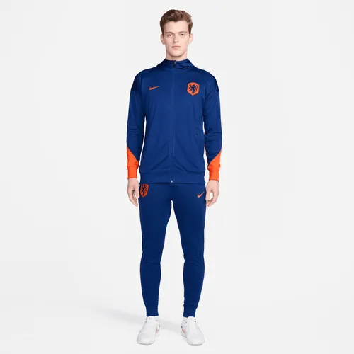Netherlands Strike Men's Nike Dri-FIT Football Hooded Knit Tracksuit - Blue - Polyester