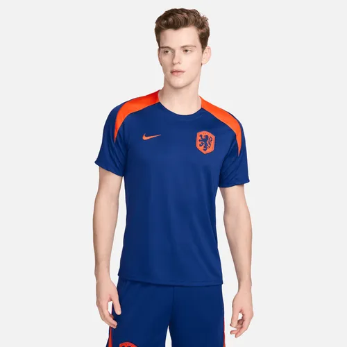Netherlands Strike Men's Nike Dri-FIT Football Short-Sleeve Knit Top - Blue - Polyester