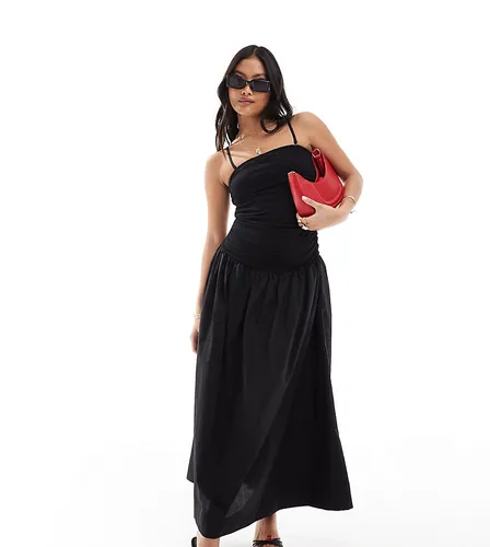 Never Fully Dressed Petite Lola maxi dress in black