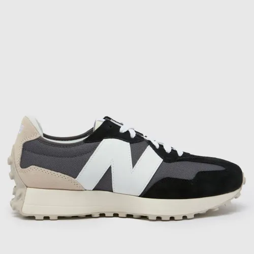 New Balance 327 Trainers in Black & White