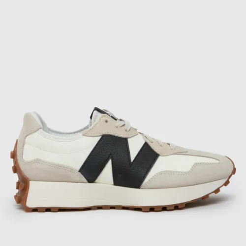 New Balance 327 Trainers in White & Black