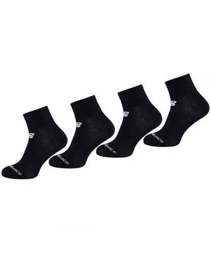 New Balance 4-Pack Mens Black Socks
