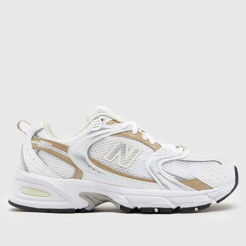 New Balance 530 Trainers in White & Beige