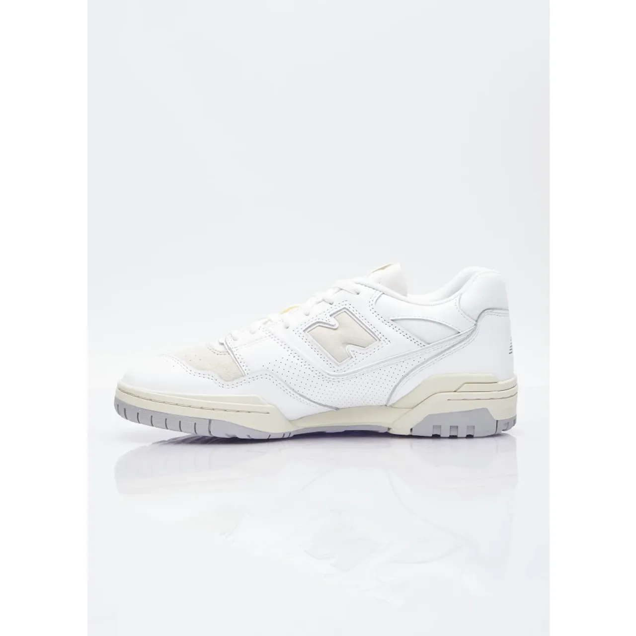 New Balance , 550 Low Top Leather Sneakers ,White male, Sizes: