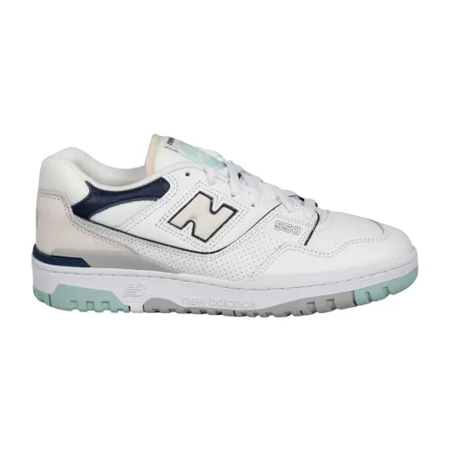 New Balance , 550 Sneakers - Leather with Fabric Details ,White male, Sizes:
