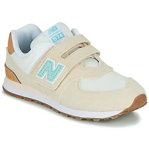 New Balance  574  boys's Children's Shoes (Trainers) in Beige
