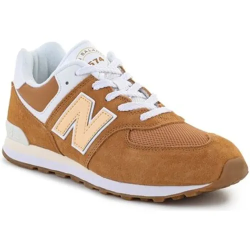 New Balance  574  boys's Children's Shoes (Trainers) in Brown