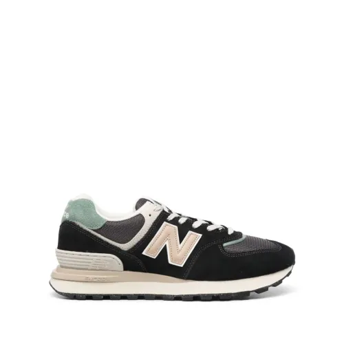 New Balance , 574 Suede Sneakers ,Black male, Sizes: