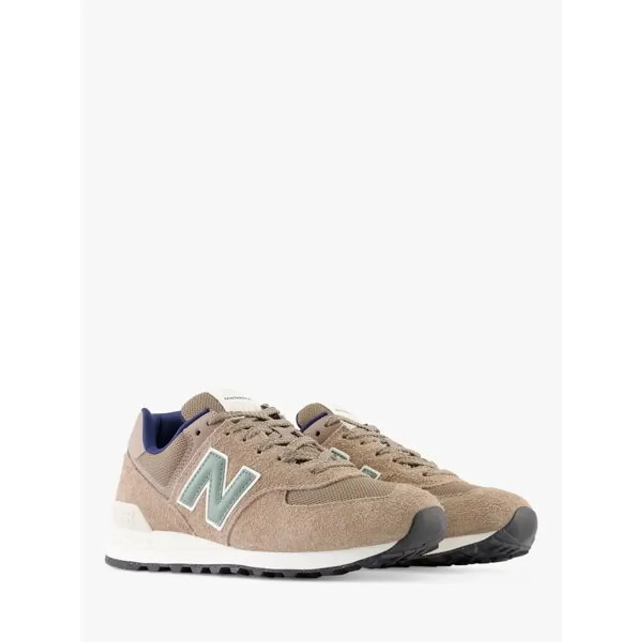 New Balance 574 Suede Trainers - Brown (225) - Male