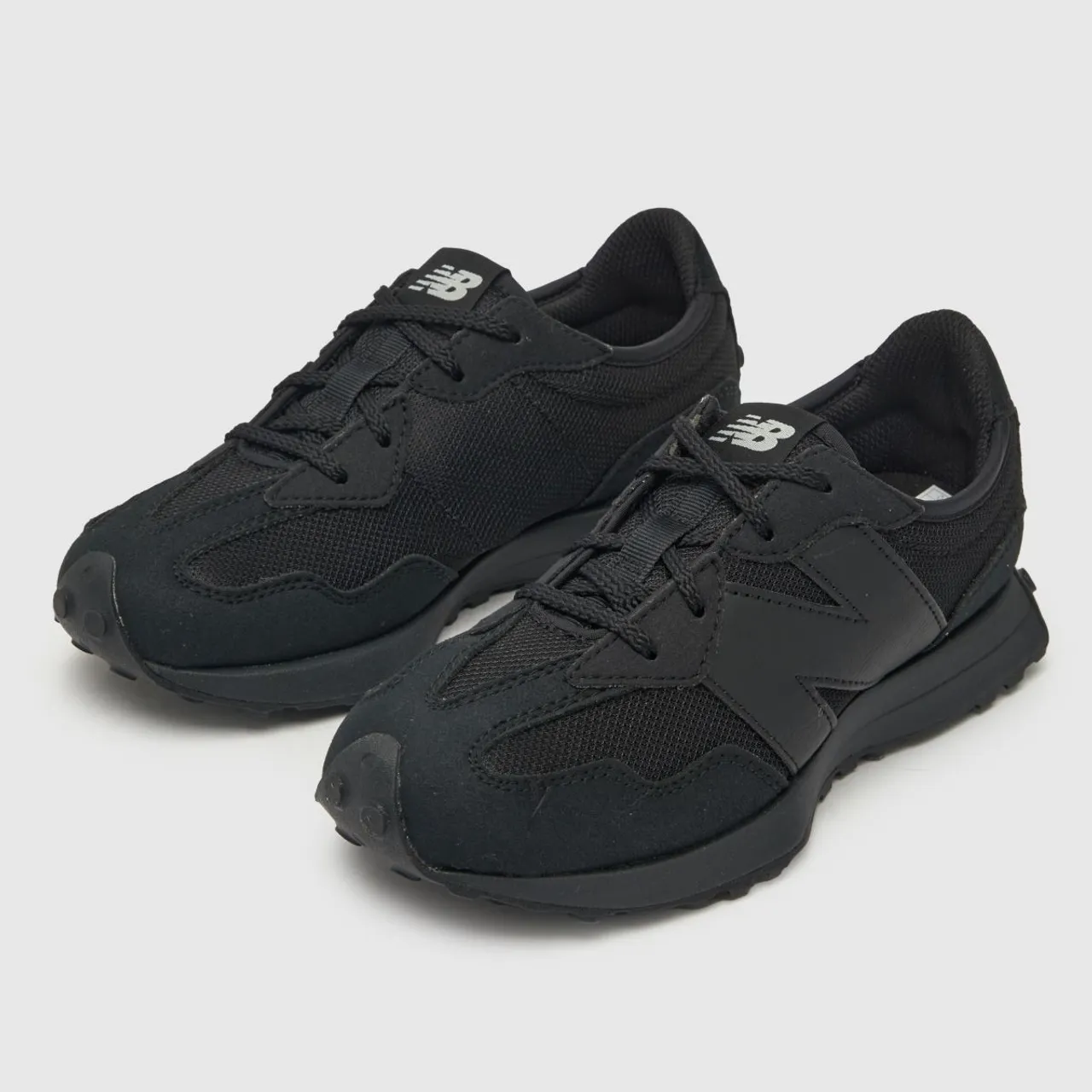 New Balance Black 327 Youth Trainers