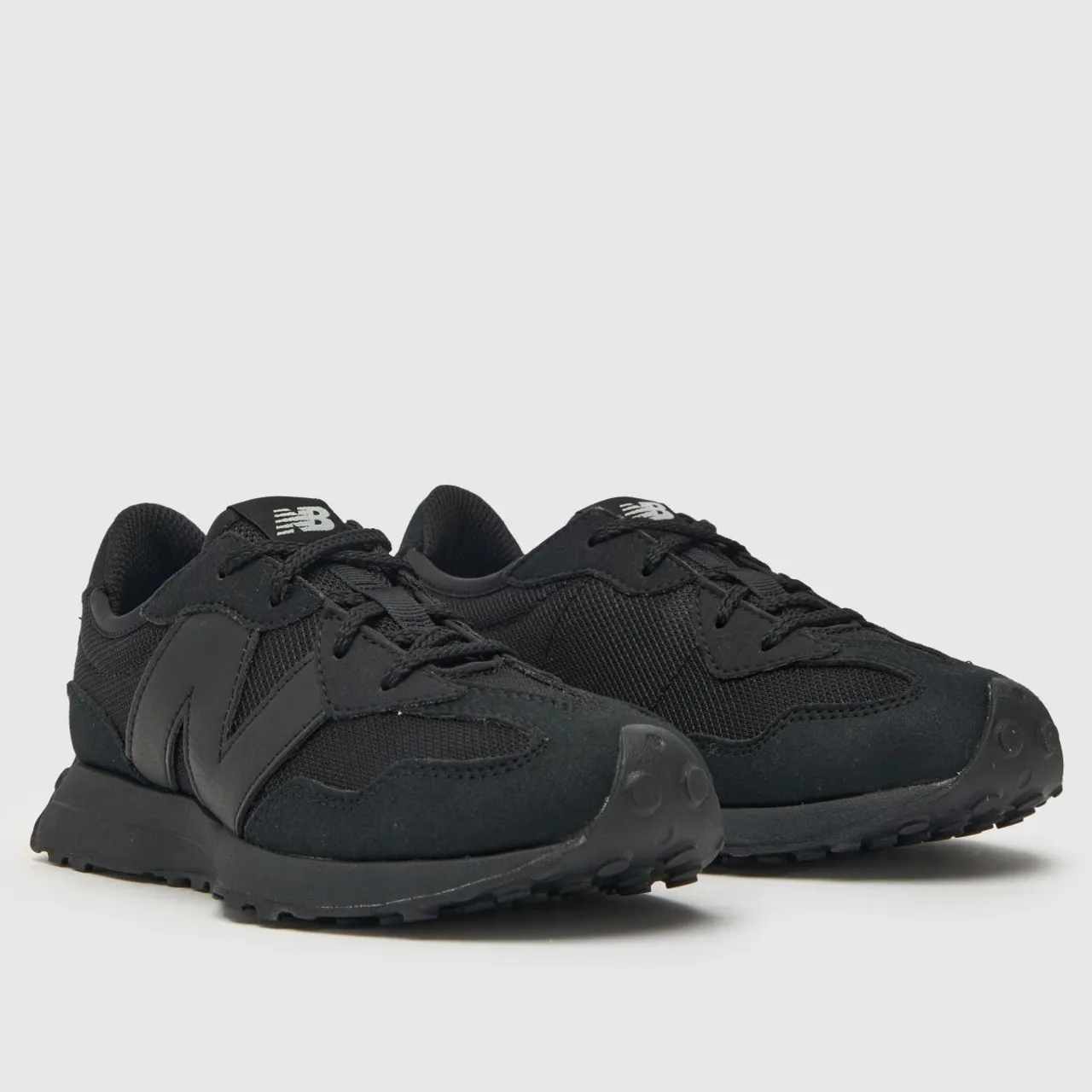 New Balance Black 327 Youth Trainers