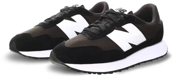 New Balance Black/White 237 Lace Up Trainers