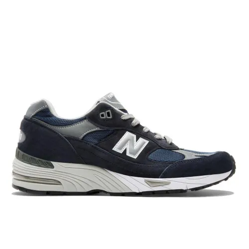 New Balance , Blue and Grey 991 Sneakers ,Blue male, Sizes: