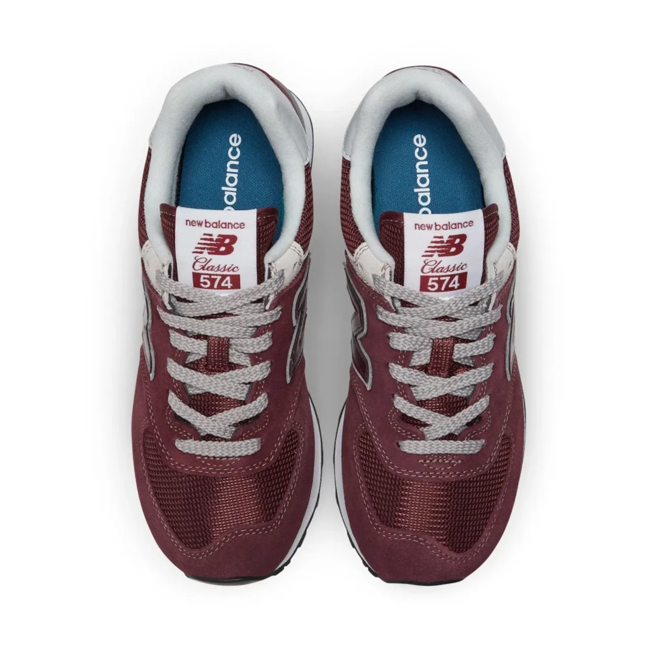 New Balance , Bordeaux 574 Suede Sneaker ,Red female, Sizes:
