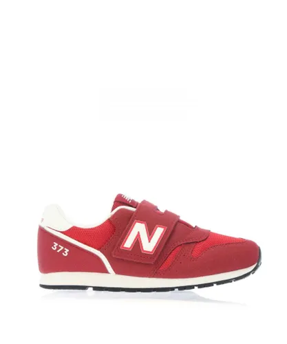 New Balance Boys Boy's 373 Hook and Loop Trainers in Red