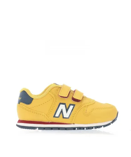 New Balance Boys Boy's Kids 500 Hook and Loop Trainers in Gold