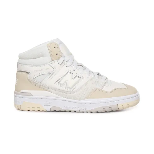 New Balance , Cream High-Top Sneakers with Logo ,Beige male, Sizes: